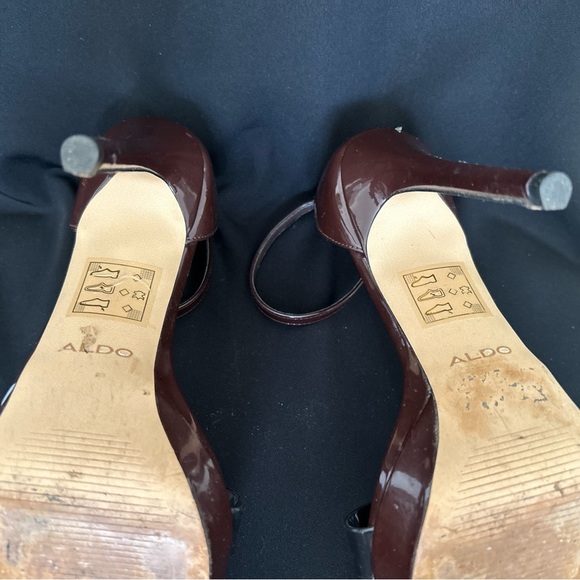 ALDO scarlett High heel sandal - Stiletto heel Dark Brown size 7 - Picture 8 of 9